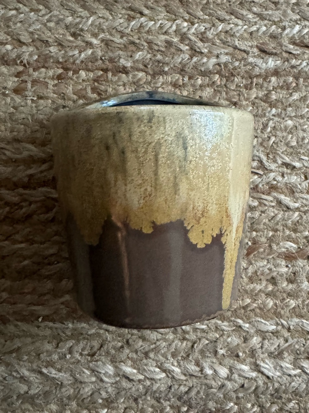 Pottery planter that hangs on the wall